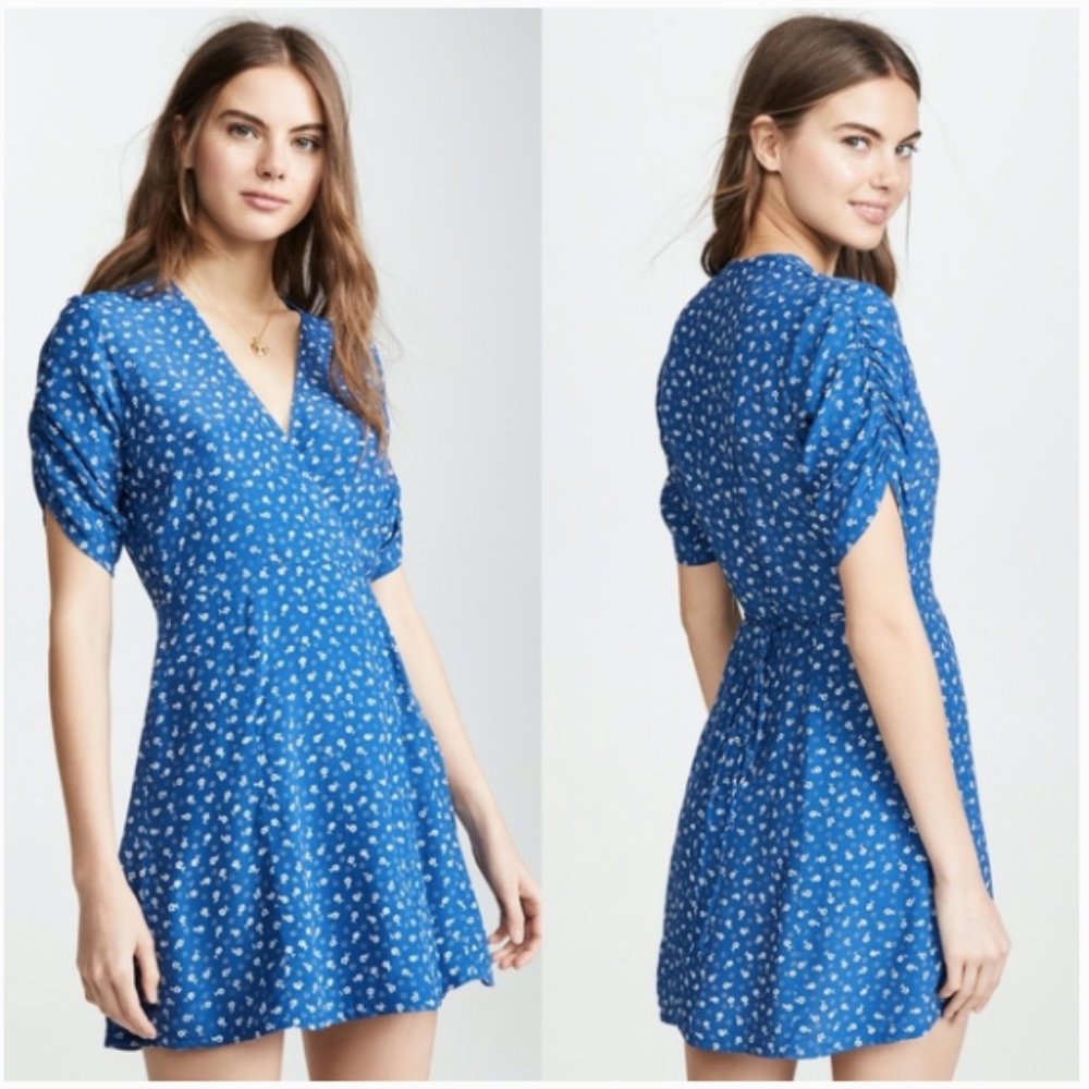 Faithfull La Rochelle Floral Wrap Mini Dress 6